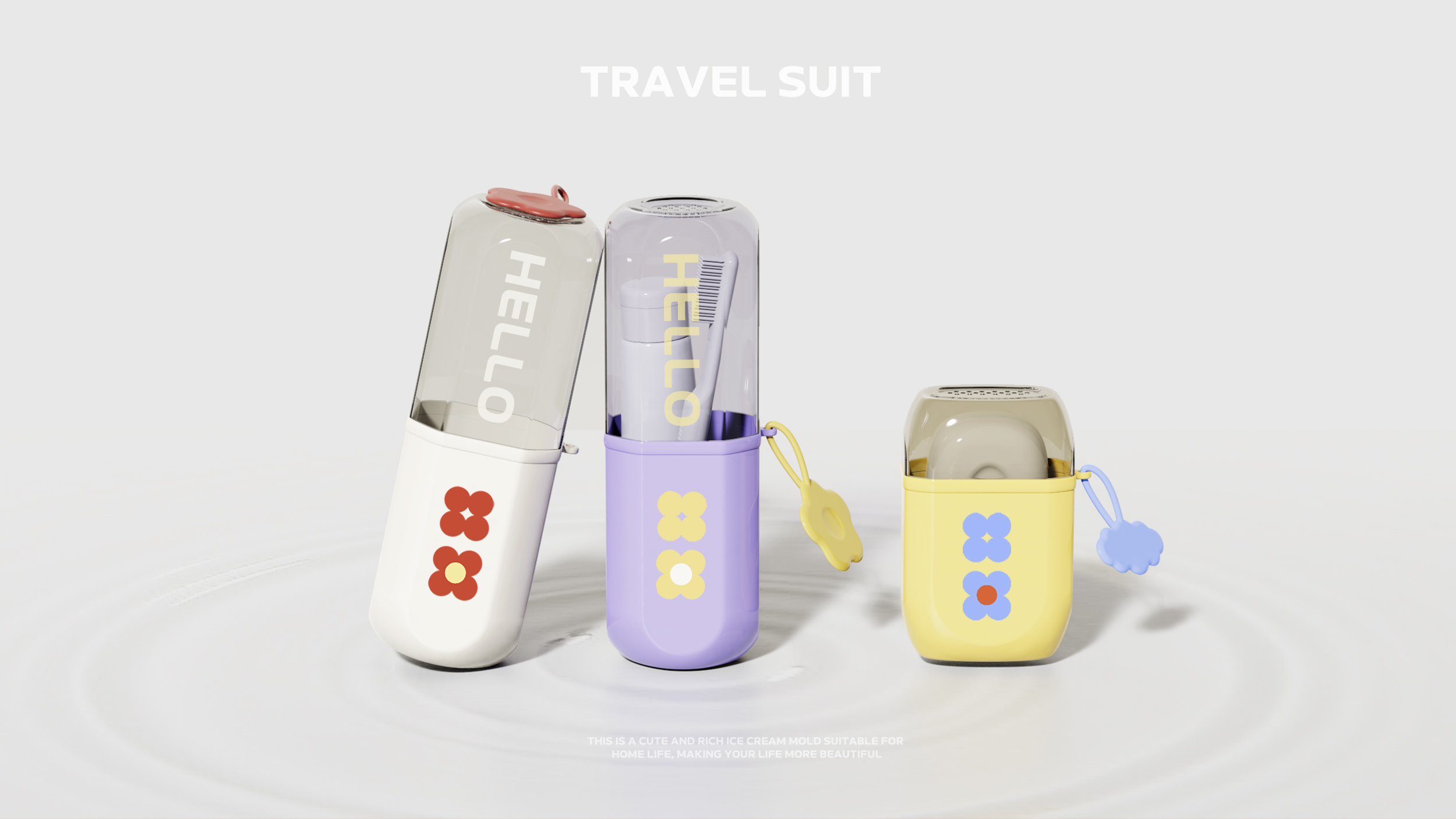 Wash Cup，glass，Soap box，Travel，travel，