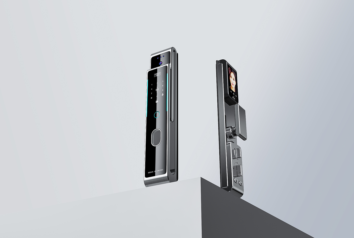 Intelligent lock，Fingerprint lock，Intelligent door lock，Smart home，industrial design，product design，Design，product，