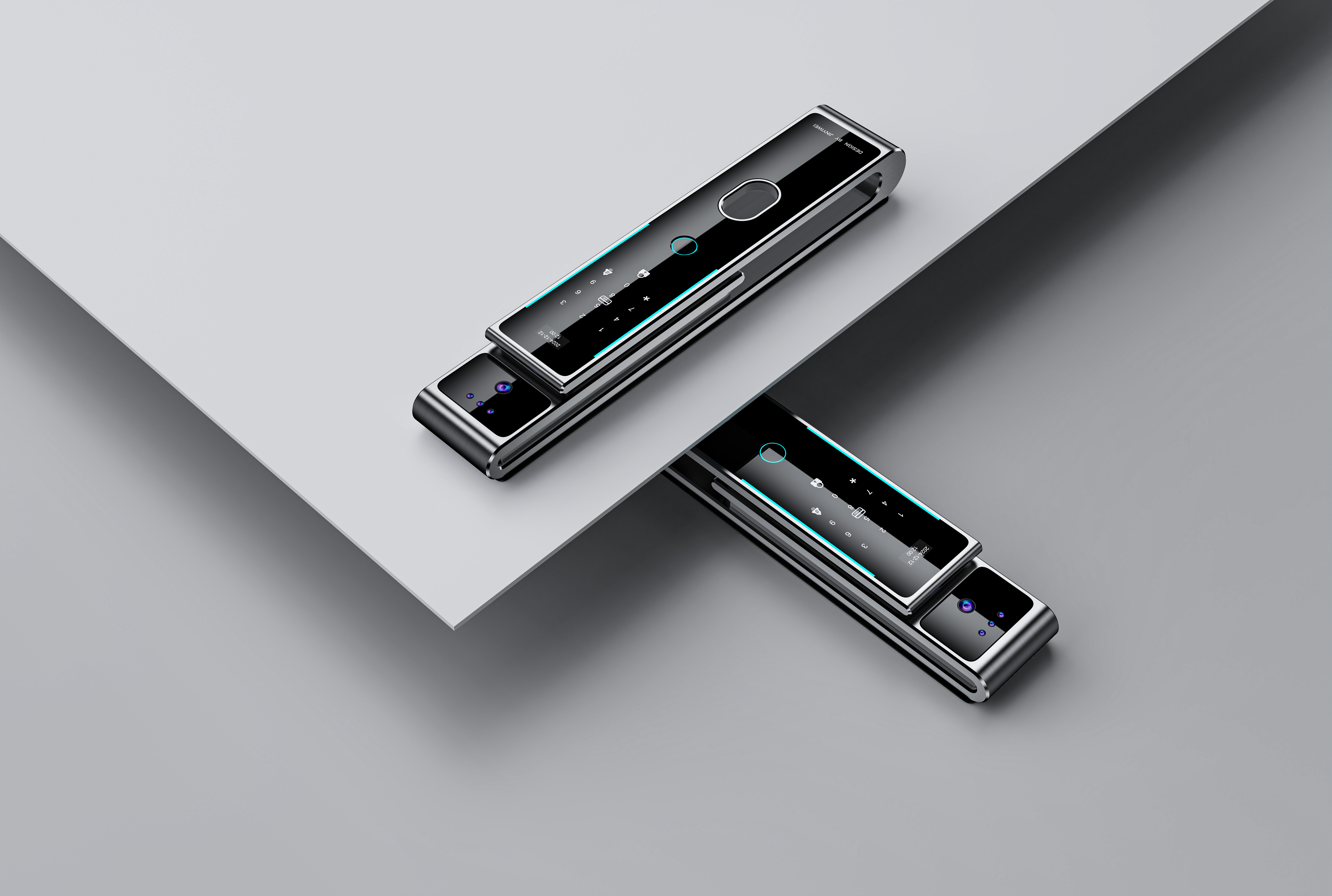 Intelligent lock，Fingerprint lock，Intelligent door lock，Smart home，industrial design，product design，Design，product，