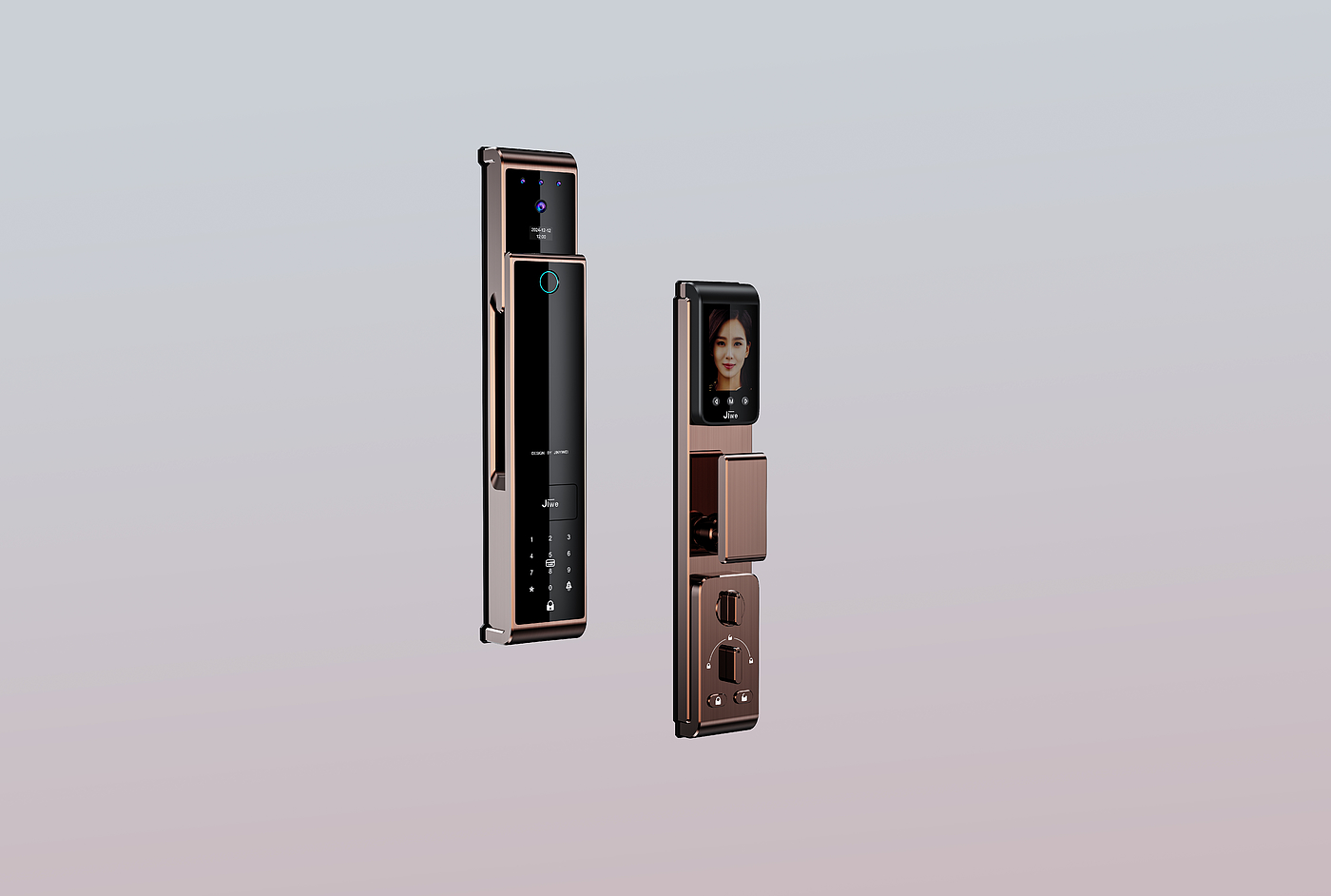 Intelligent lock，Fingerprint lock，Intelligent door lock，Smart home，industrial design，product design，Design，product，