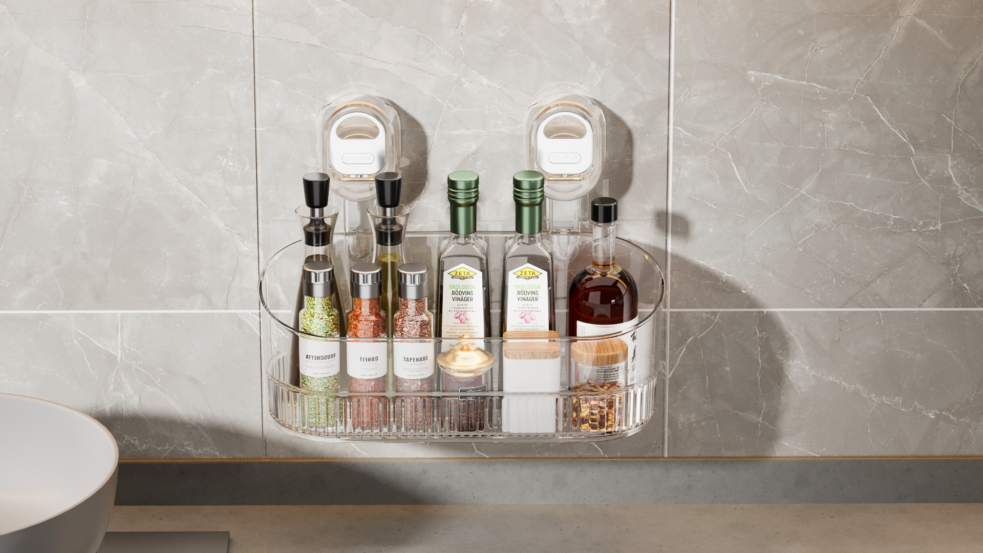 Wall hanging，Wall hanging，sucker，sucker，storage box，storage box，