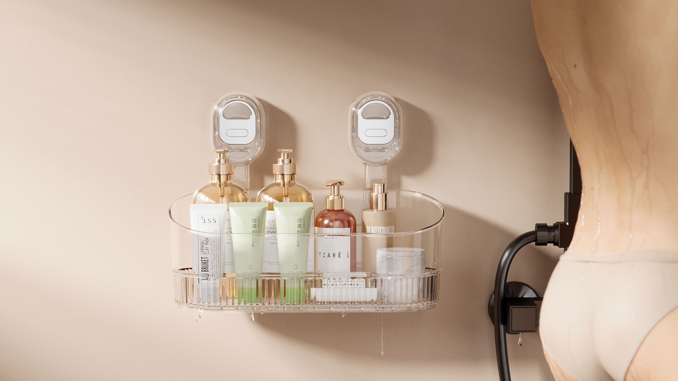 Wall hanging，Wall hanging，sucker，sucker，storage box，storage box，