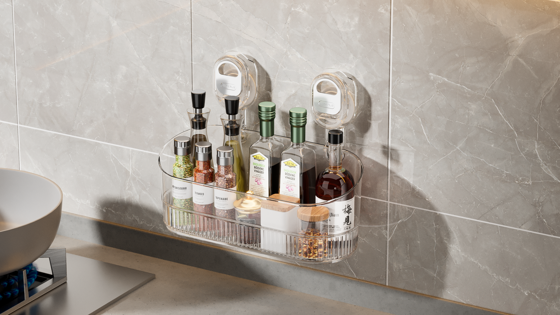 Wall hanging，Wall hanging，sucker，sucker，storage box，storage box，