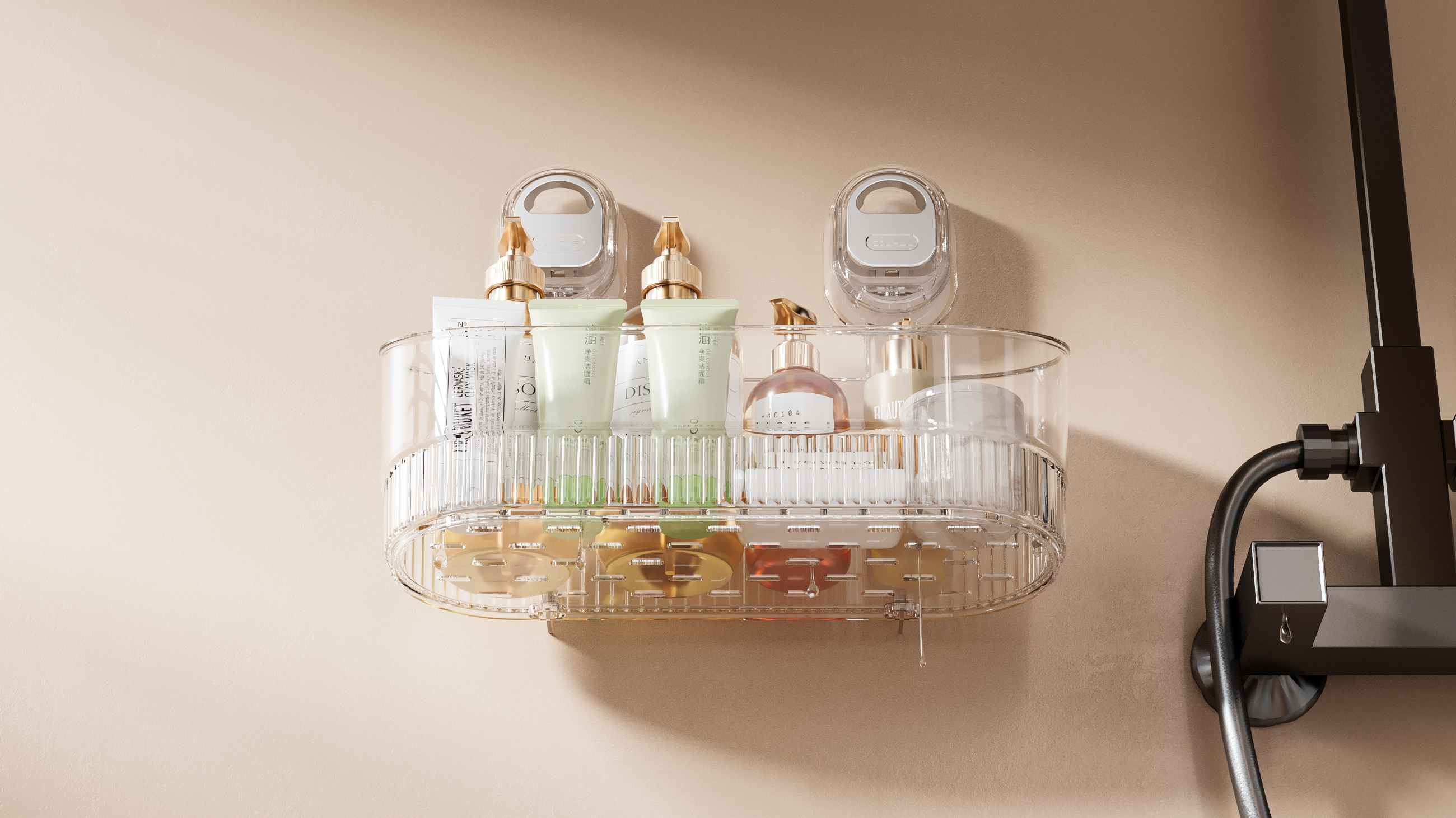 Wall hanging，Wall hanging，sucker，sucker，storage box，storage box，