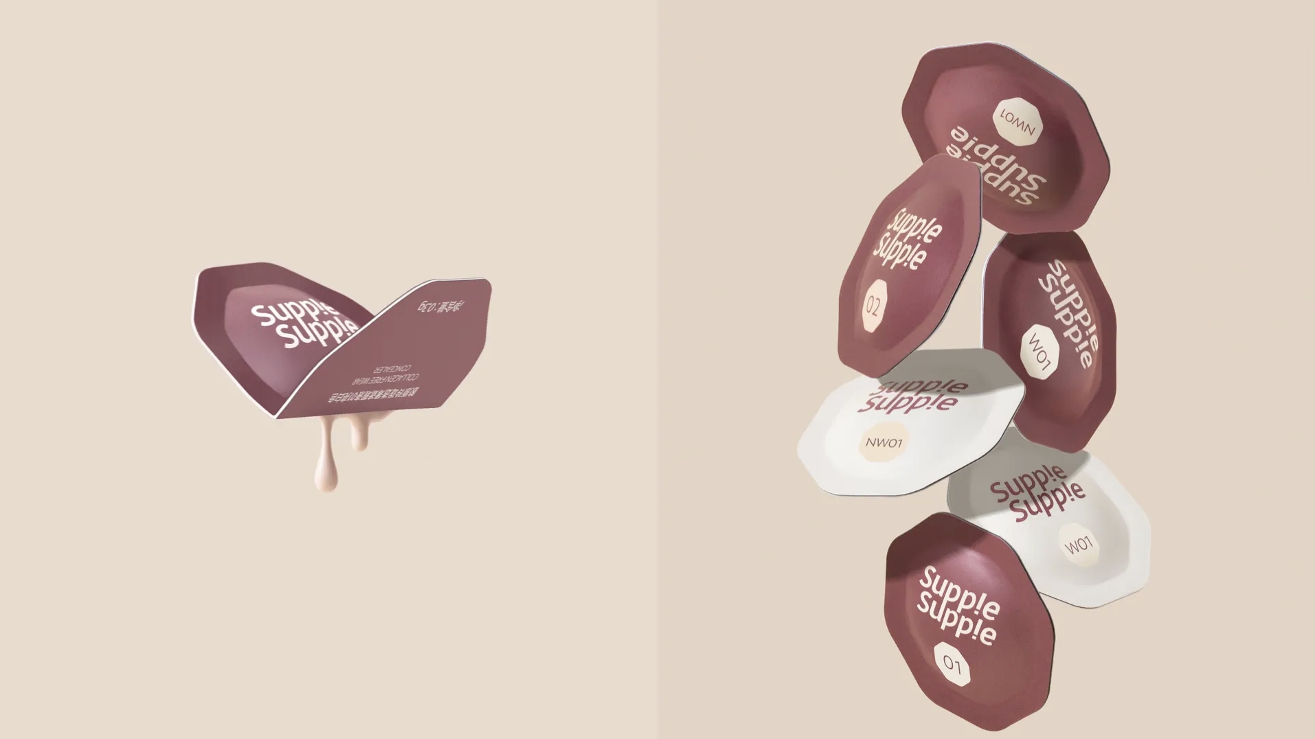 "Small barbell" liquid foundation，