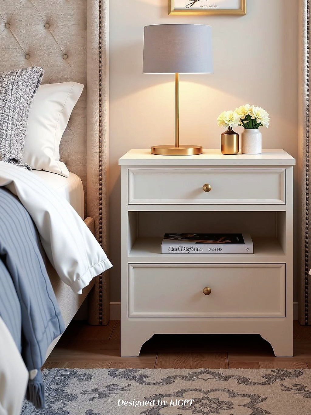 AIGC, AI，AIGC, AI, furniture home, bedside table，