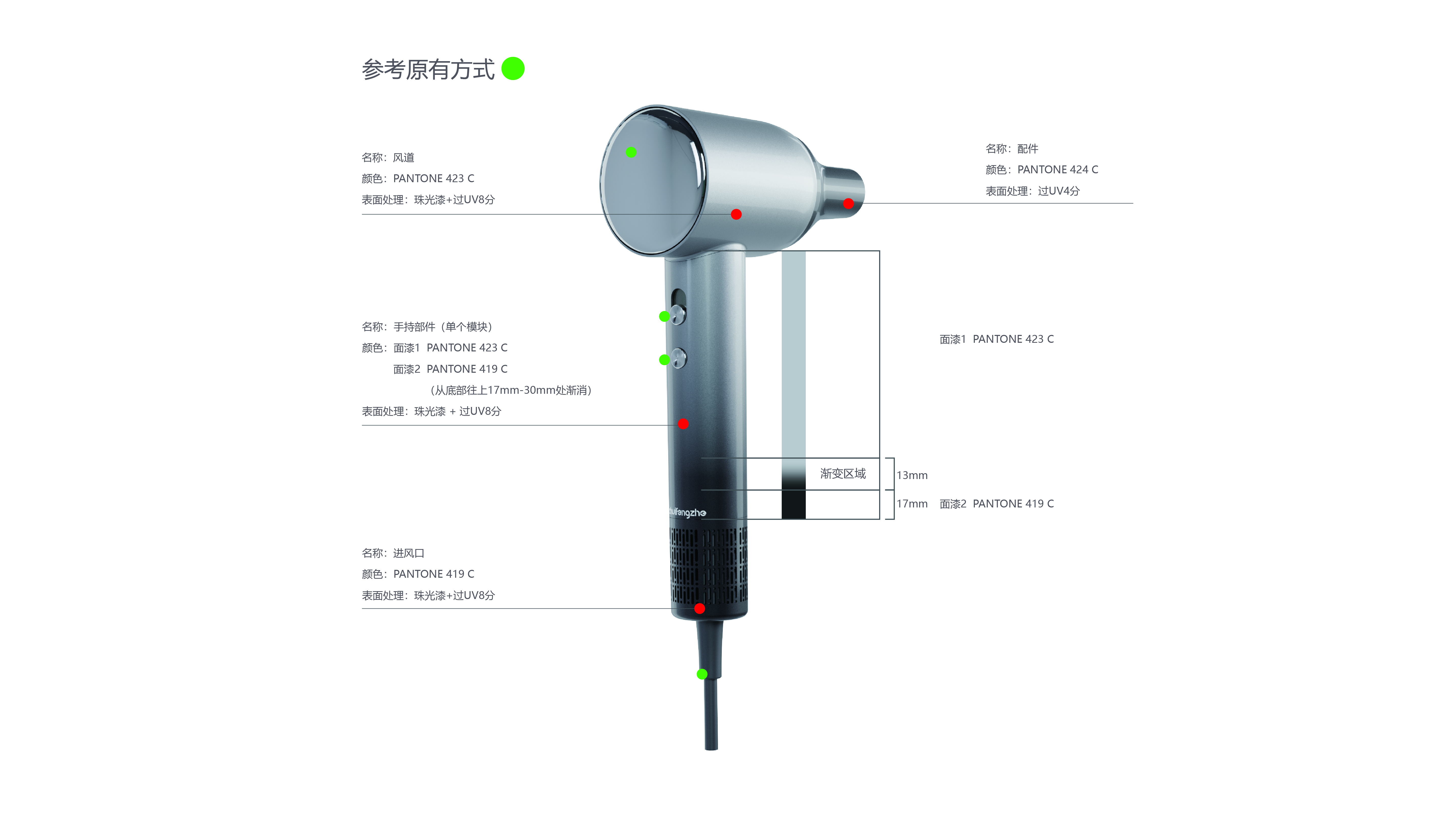 hair drier，CMF design，product design，industrial design，