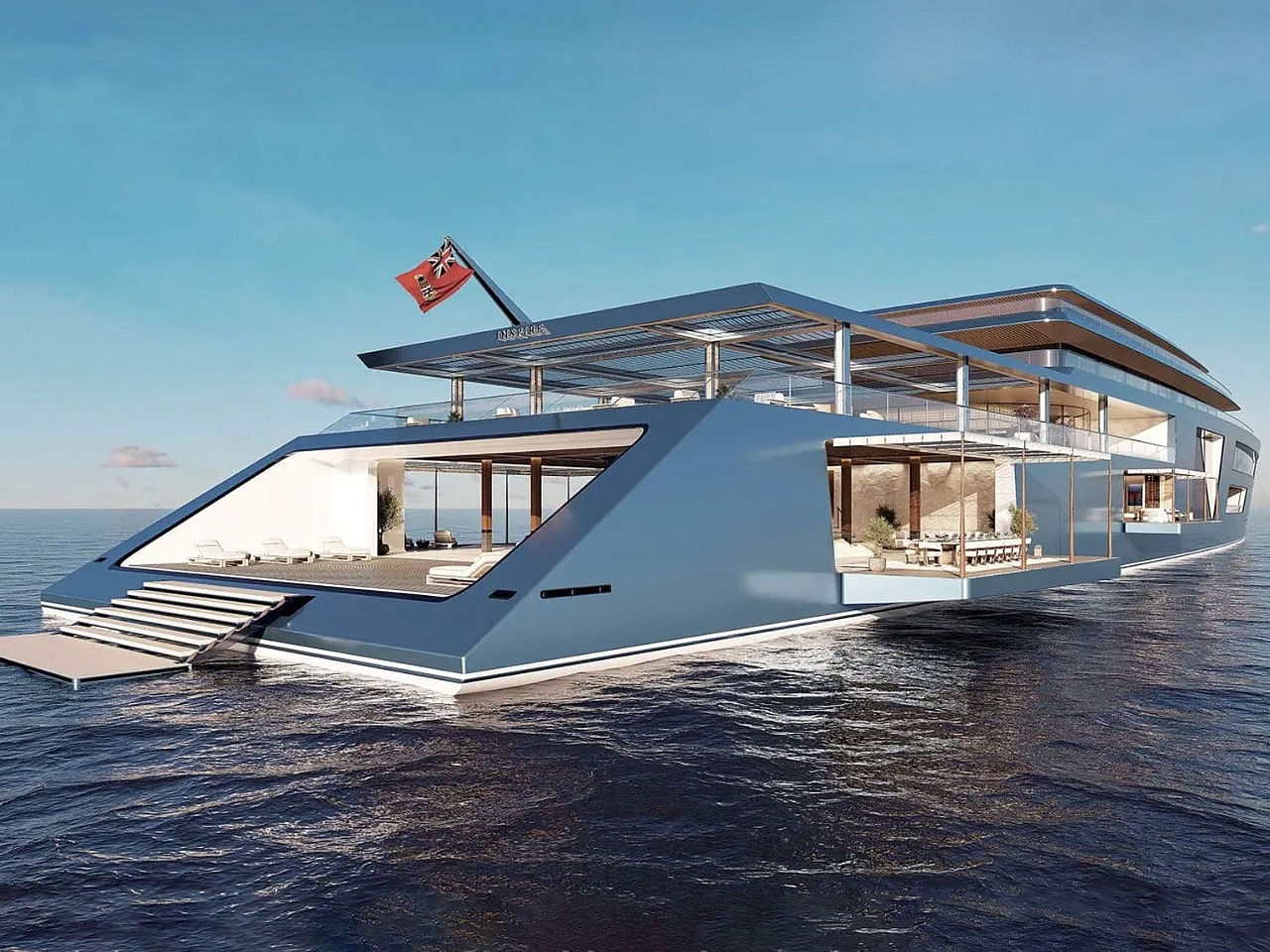 Underwater viewing gallery，Luxury yacht ，INSPIRE，lounge，