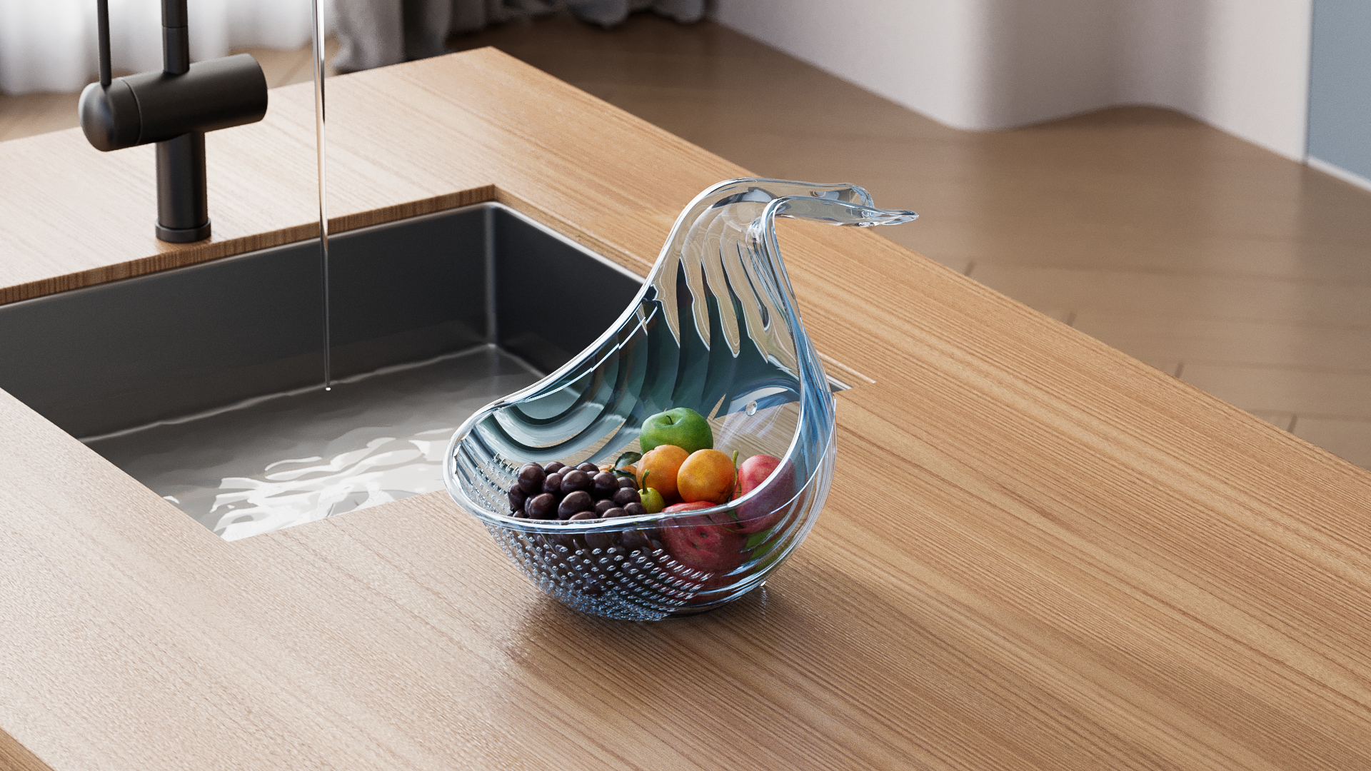 whale，Draining，Drain basket，