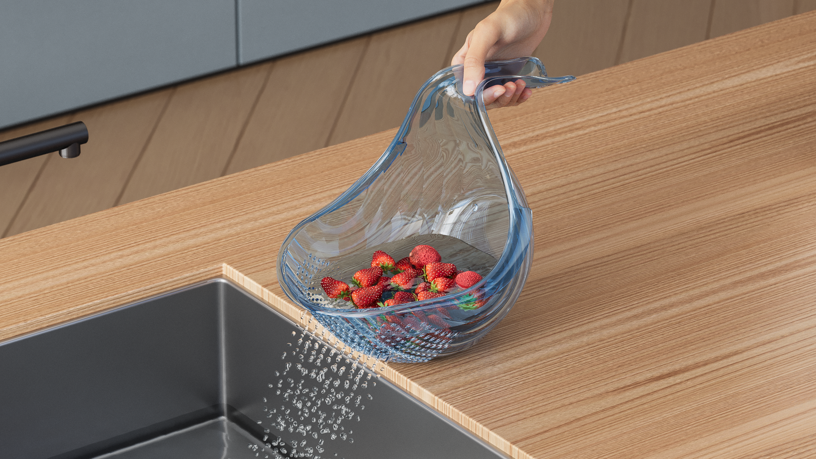 whale，Draining，Drain basket，