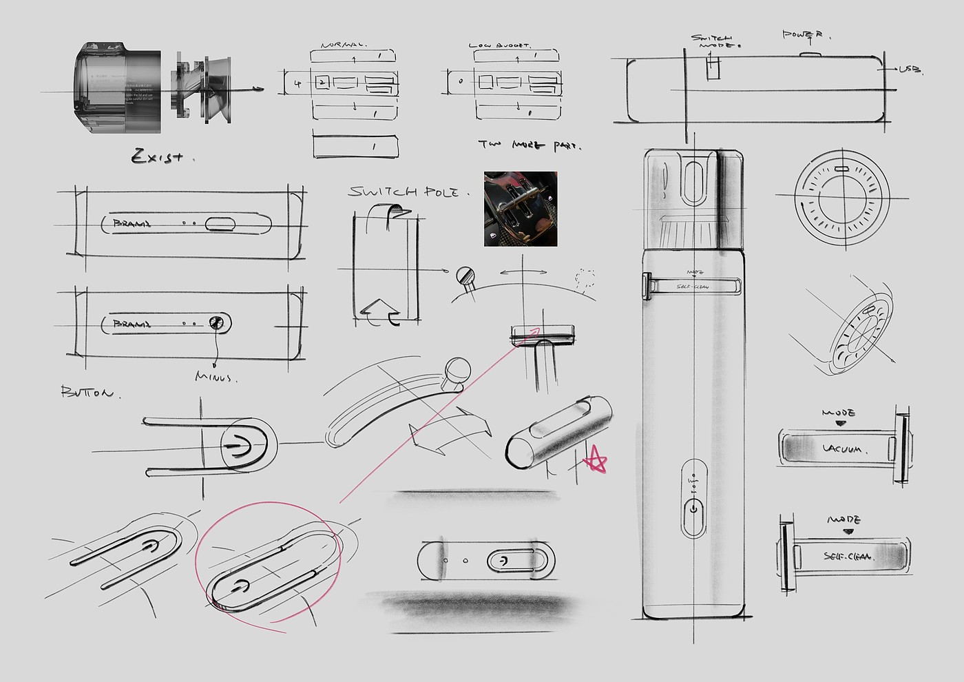 Vacuum cleaner，vehicle，product design，industrial design，Self cleaning，Vehicle vacuum cleaner，