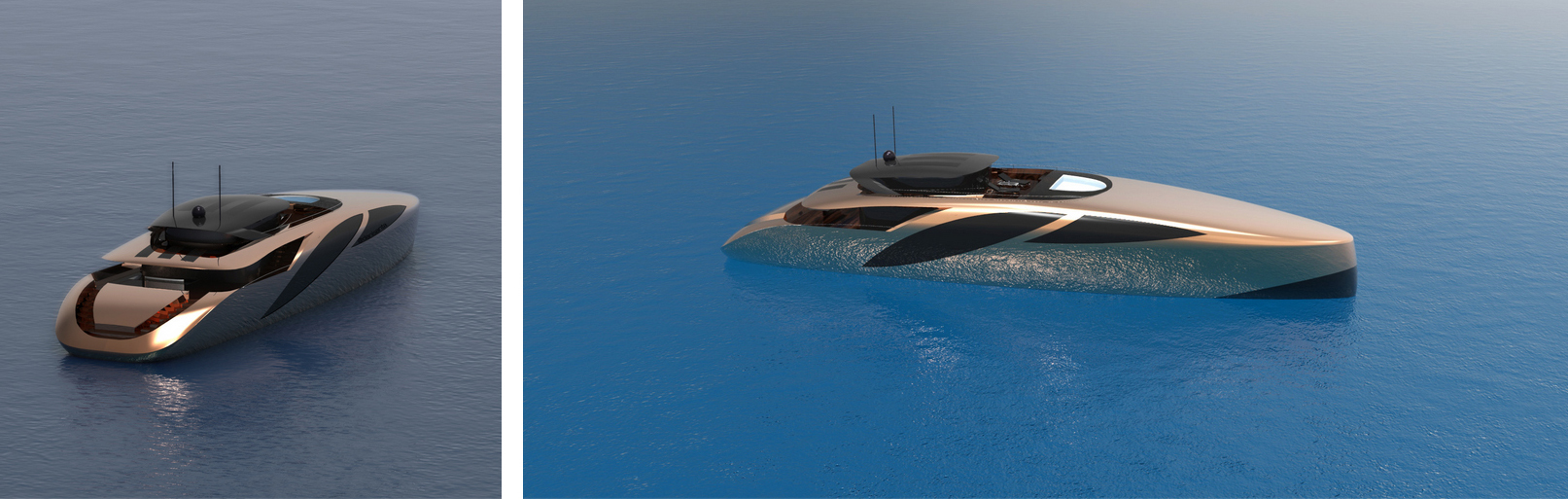 Copern 50M，yacht，product design，fluent，Soft lines，