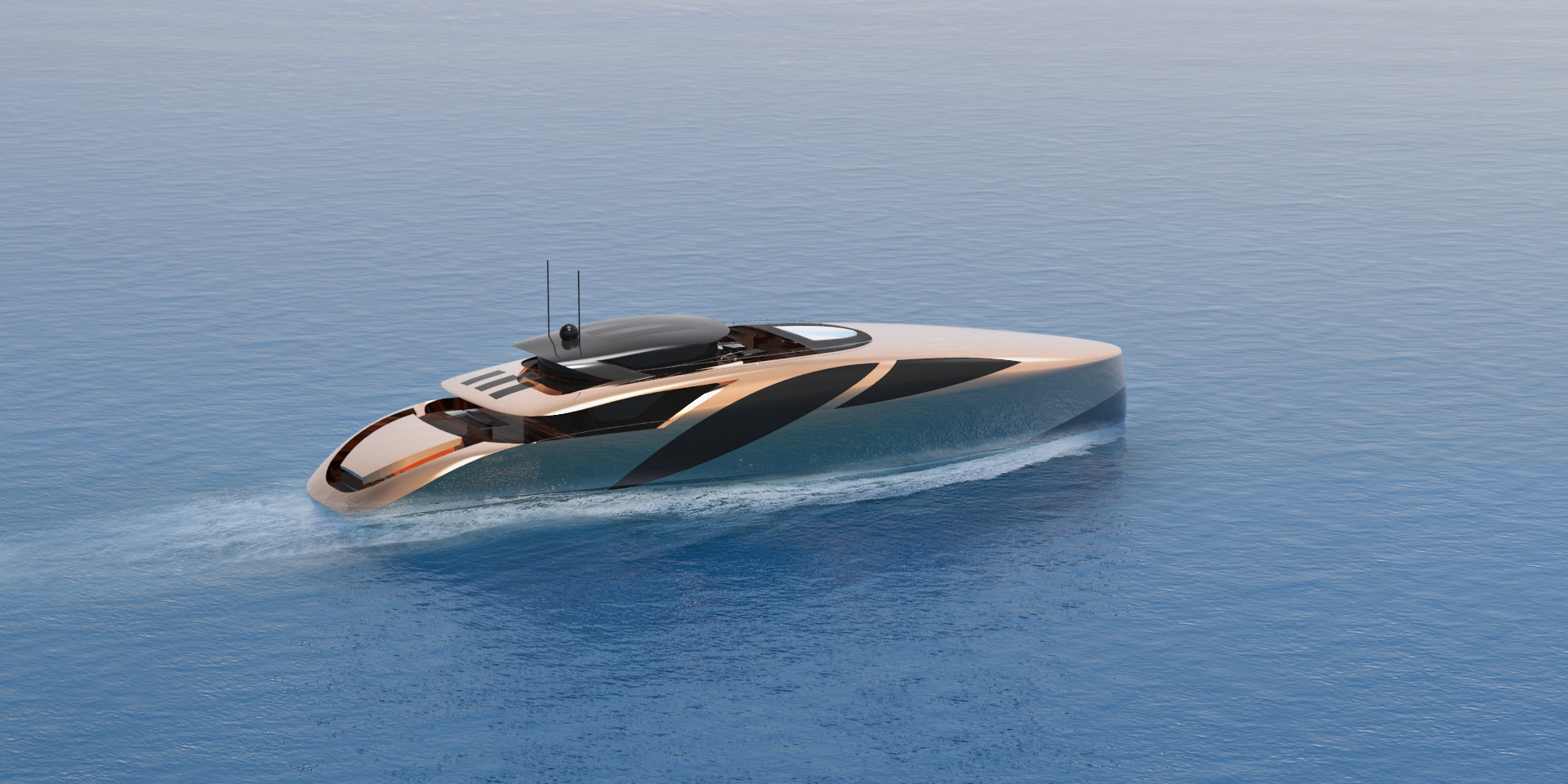 Copern 50M，yacht，product design，fluent，Soft lines，