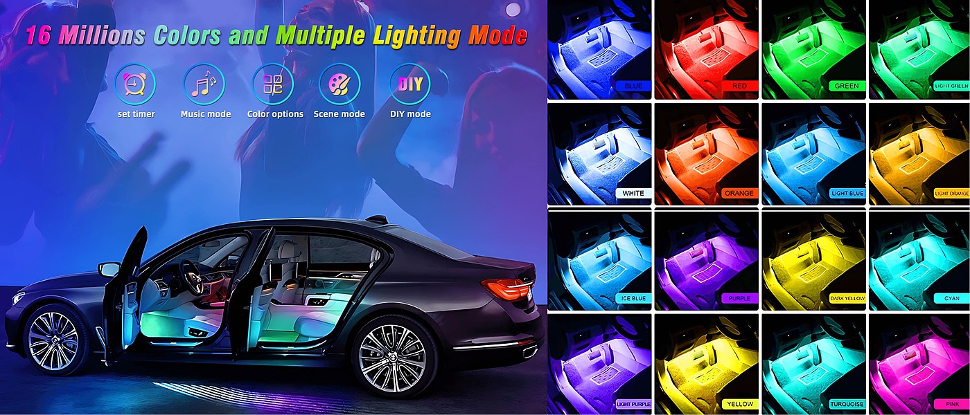 Atmosphere sense，automobile light strip，Car decoration，factory，Cross-border，