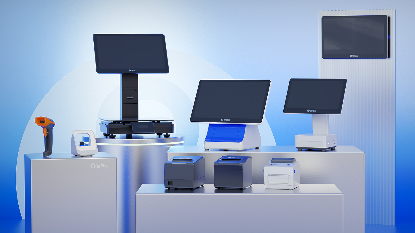 Intelligent hardware，Family photo，Cash register equipment，Typesetting，design sketch，