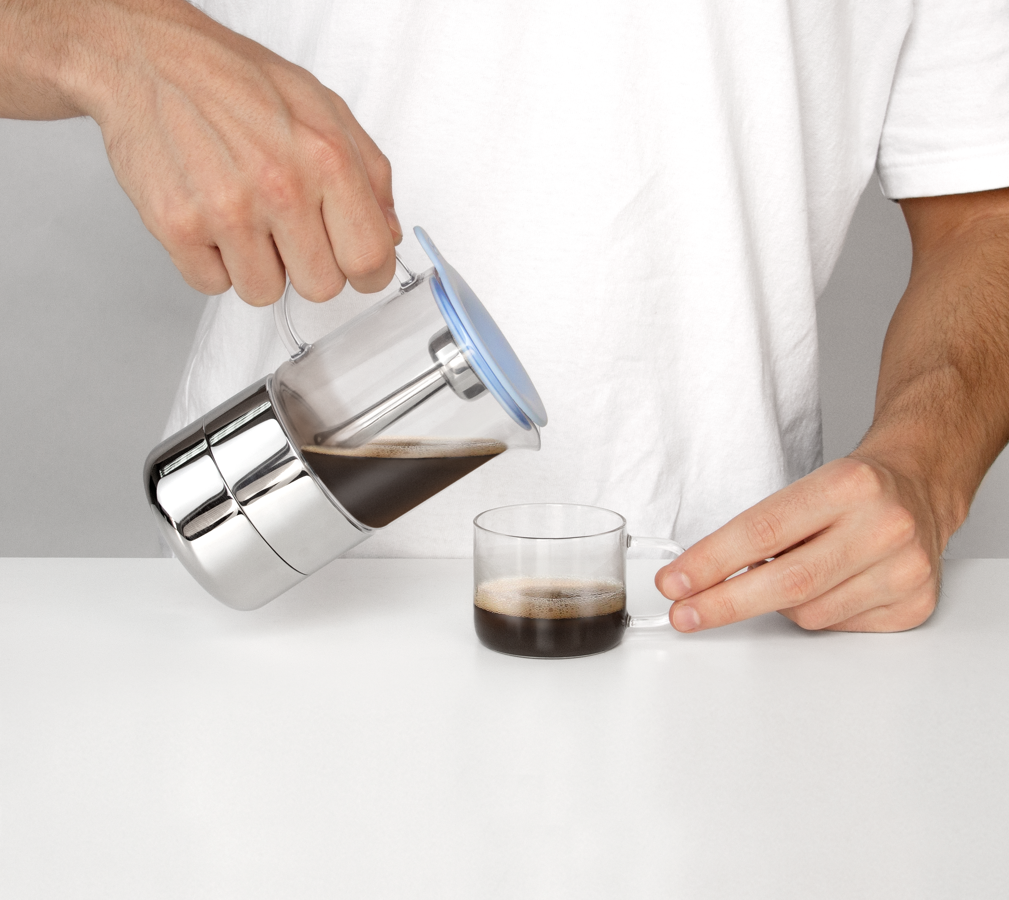 Coffee pot，Mocha pot，Make coffee by hand，Classic Design Interpretation，Mocha Coffee，Minimalist design ，