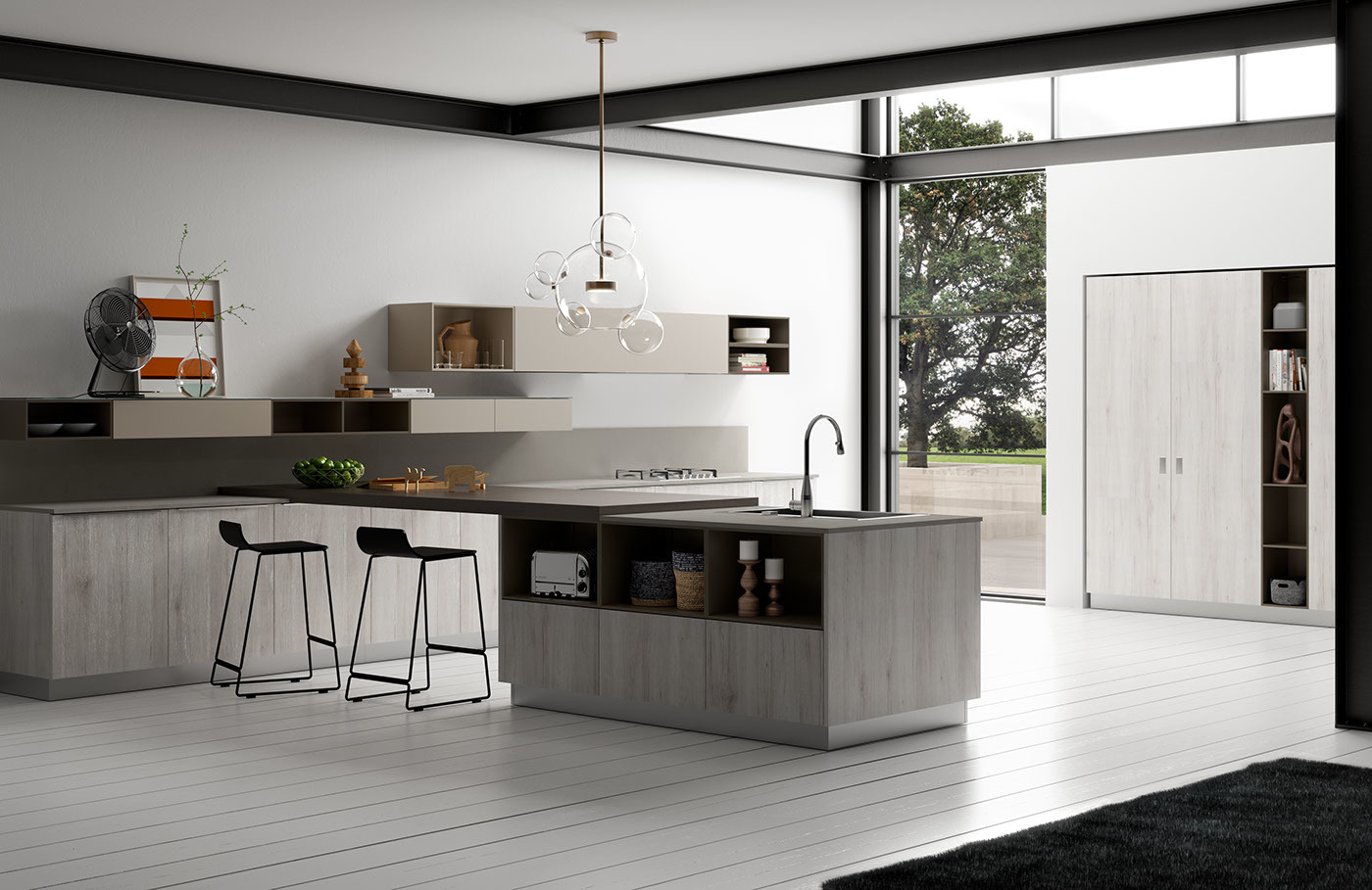 现代简约风格的厨房