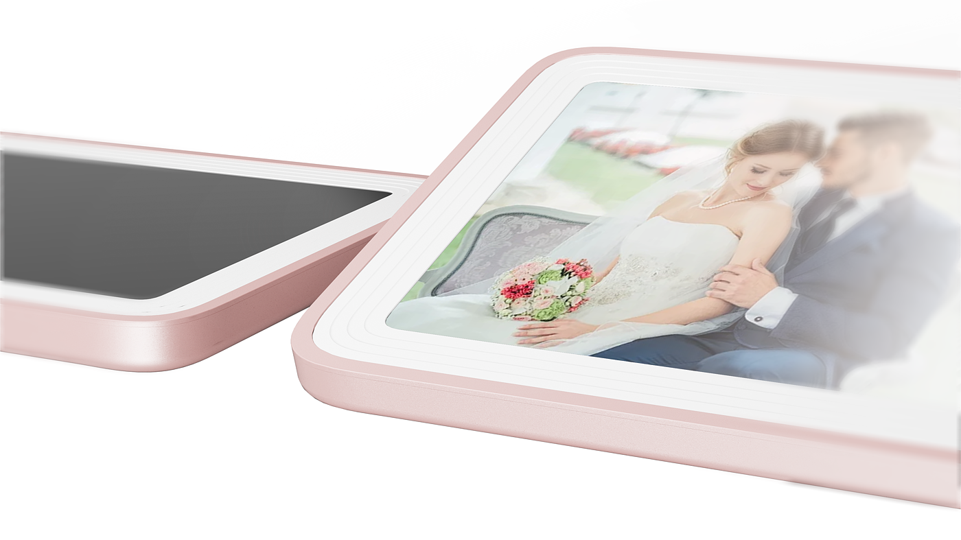 Smart photo frame，Cream wind，