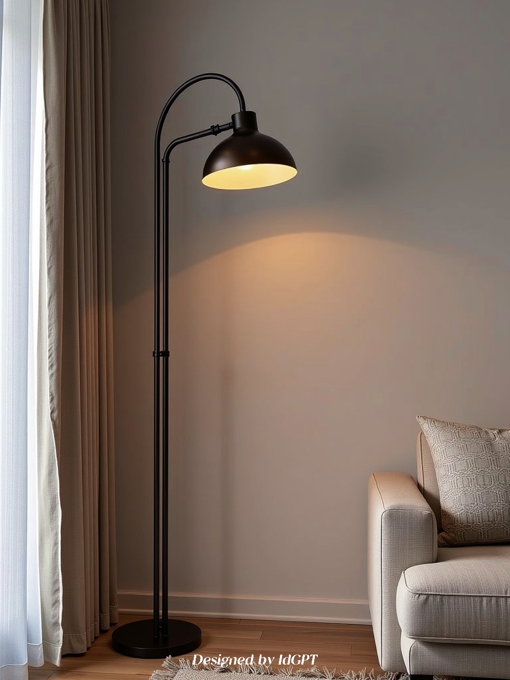 AIGC, AI, furniture home, floor lamp，