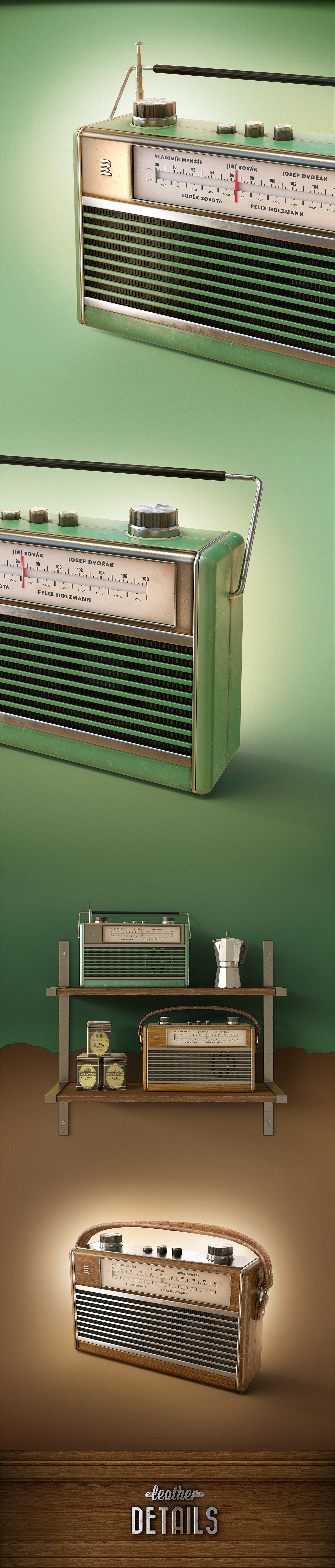 product design，radio，Retro，