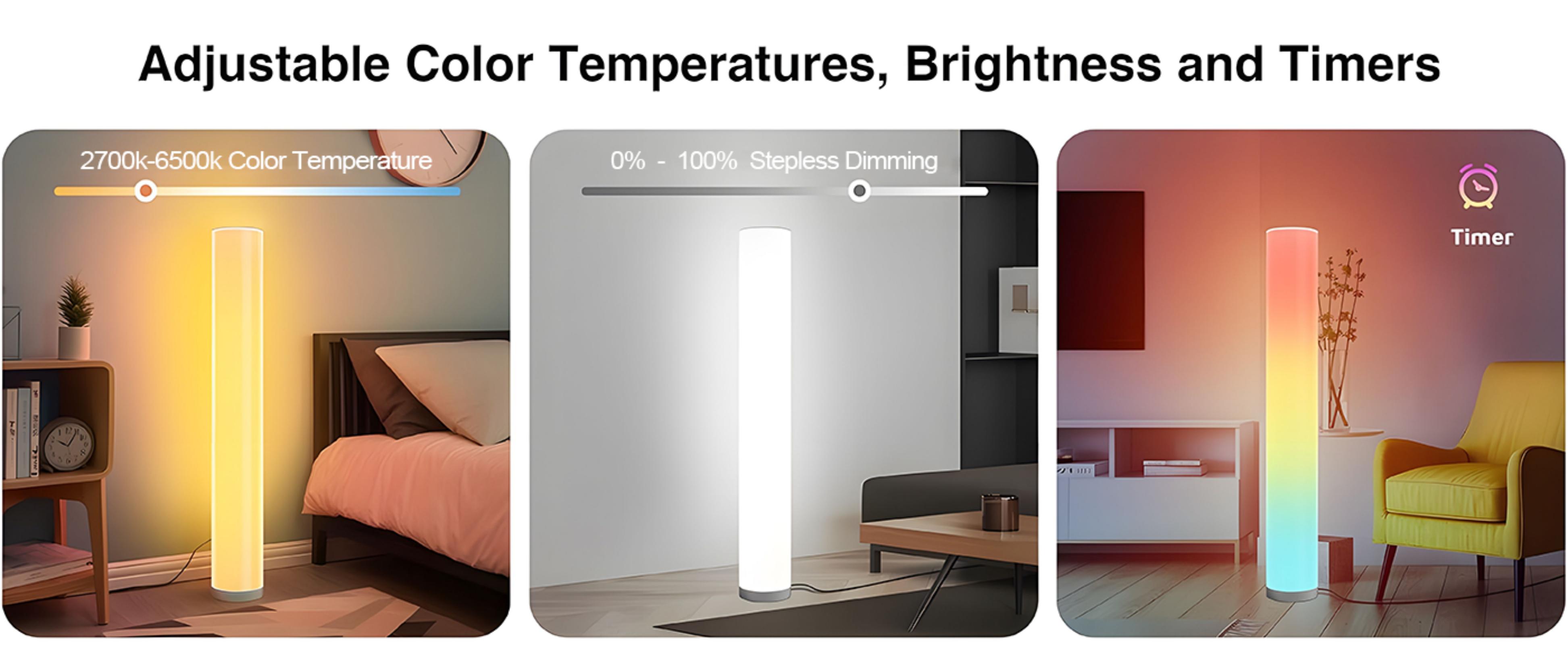 Atmosphere lamp，Floor lamp，gvvoohome，GVVOO HOME:DIY Cylinder Floor Lamp，