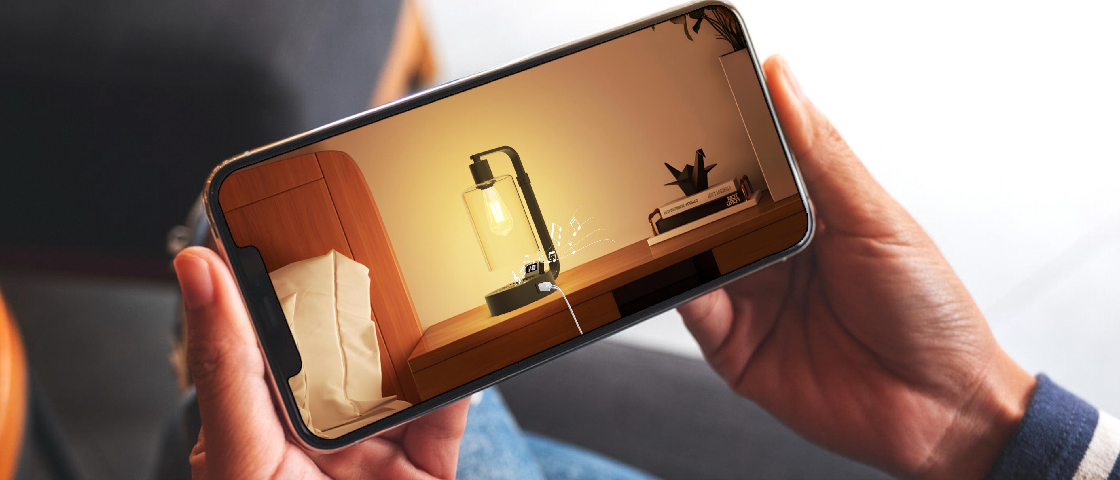 Atmosphere lamp，Desk reading lamp，Desktop speaker lamp，Charging lighting integrated，lighting，Amazon，