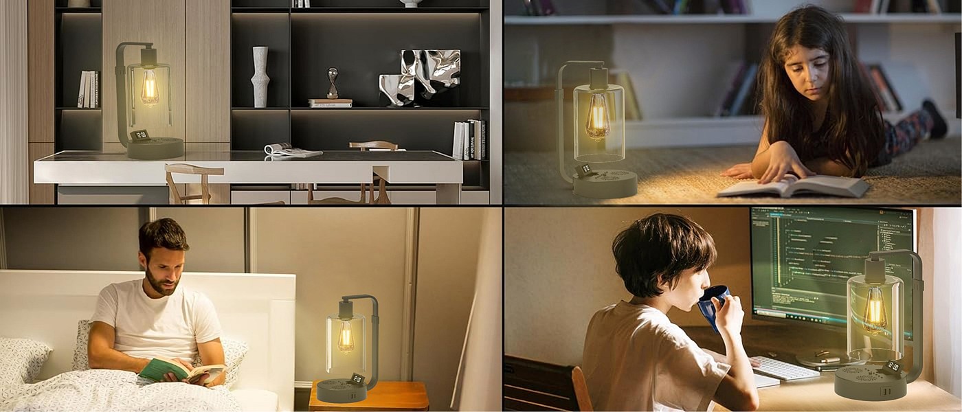 Atmosphere lamp，Desk reading lamp，Desktop speaker lamp，Charging lighting integrated，lighting，Amazon，