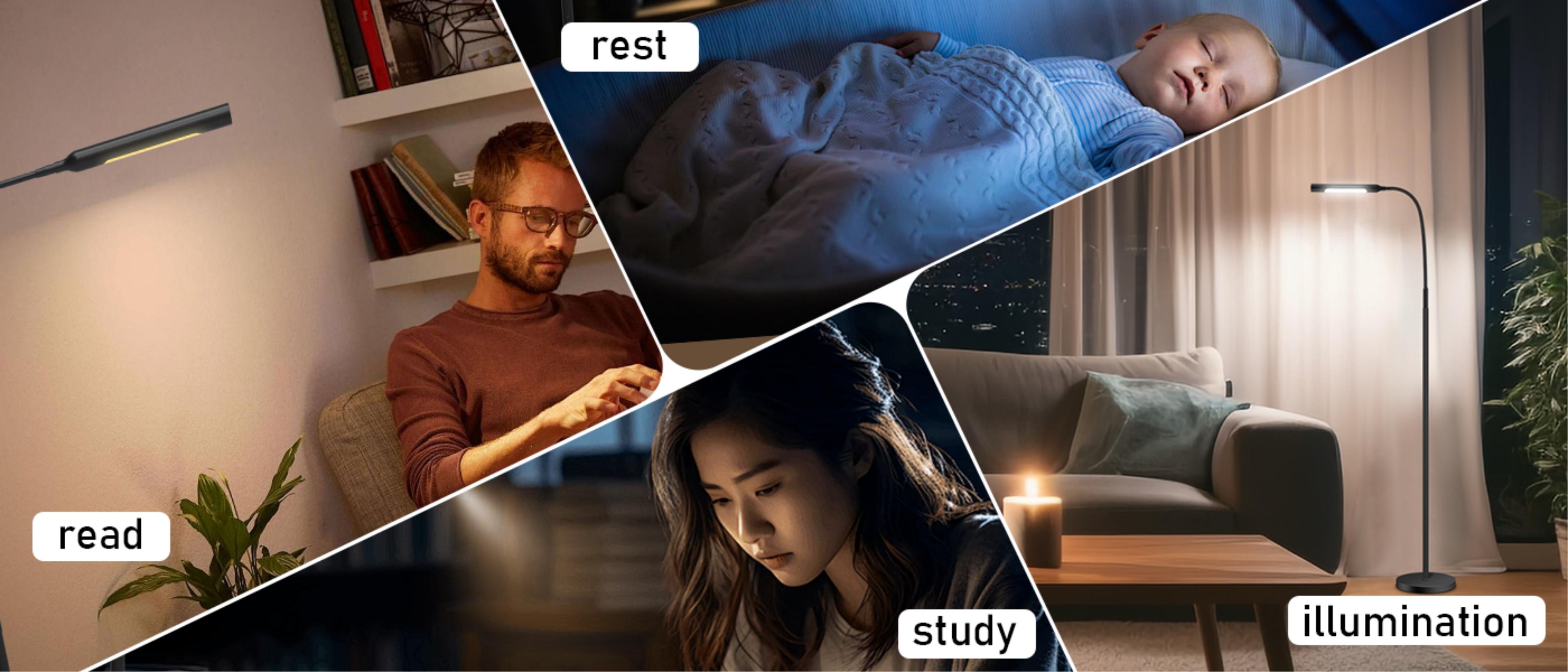 Atmosphere lamp，Floor lamp，Reading lamp，Home Furnishing，Furniture decoration，Ambient decoration，