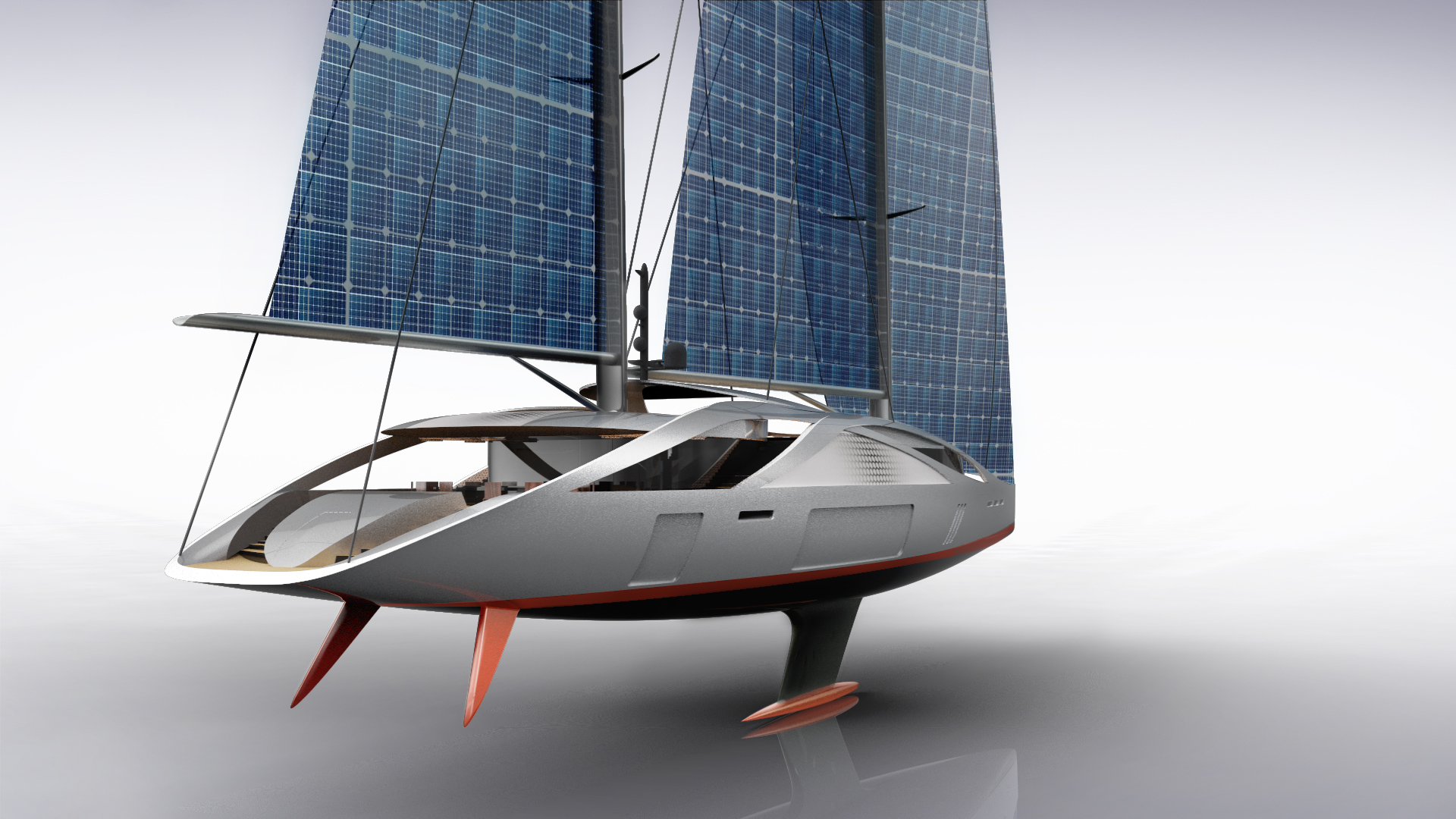 Sailing yacht，solar energy，Eagle 50，