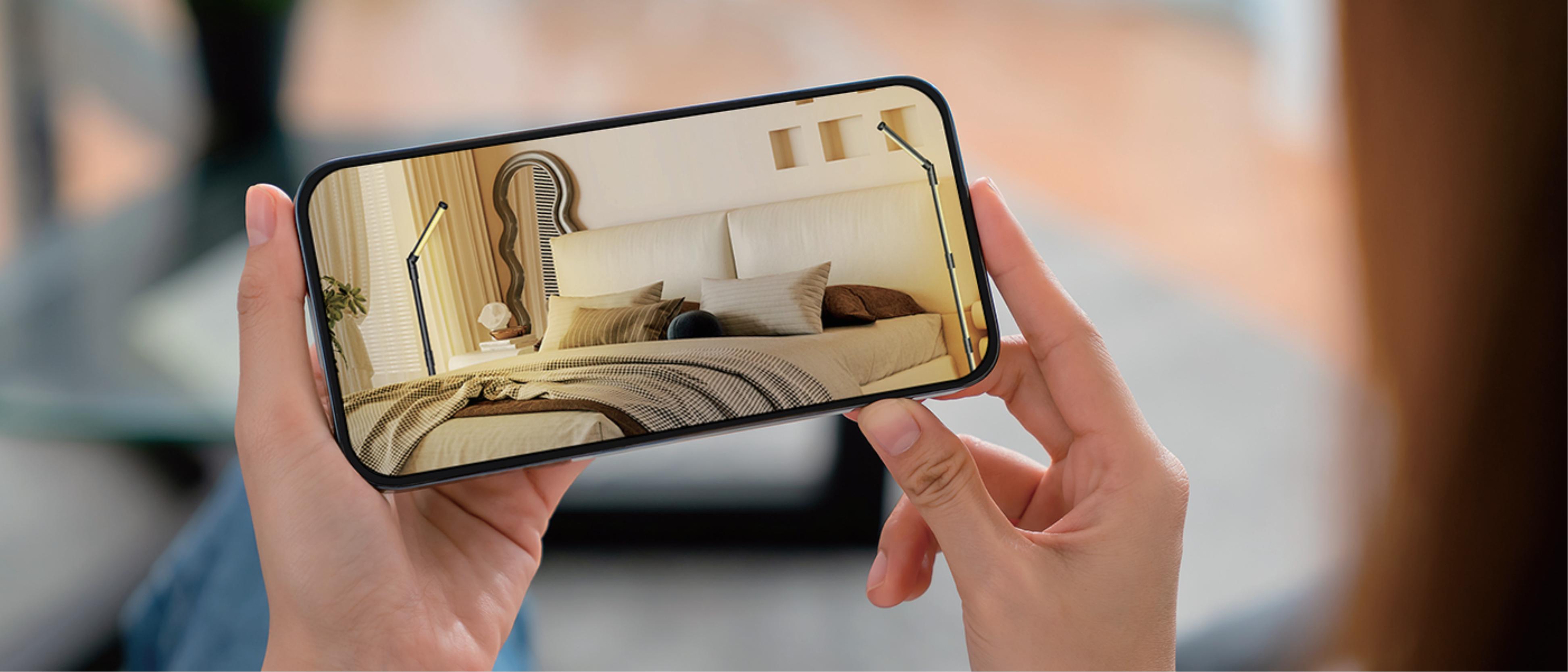 Four-section rotating floor lamp，Floor lamp，Rotating floor lamp，Ambience floor lamp，