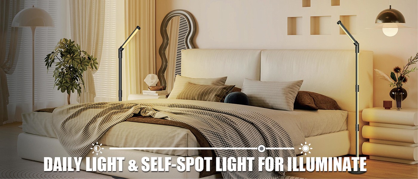 Four-section rotating floor lamp，Floor lamp，Rotating floor lamp，Ambience floor lamp，