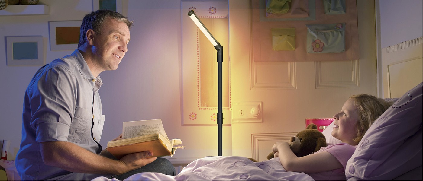 Four-section rotating floor lamp，Floor lamp，Rotating floor lamp，Ambience floor lamp，
