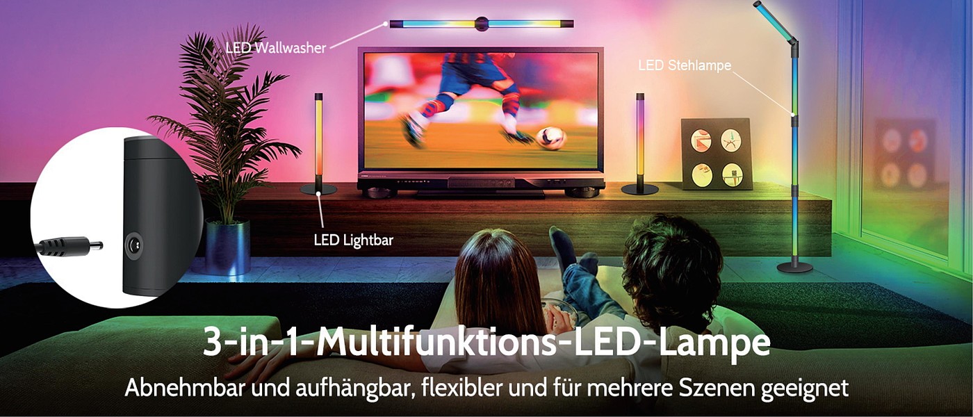 Four-section rotating floor lamp，Floor lamp，Rotating floor lamp，Ambience floor lamp，