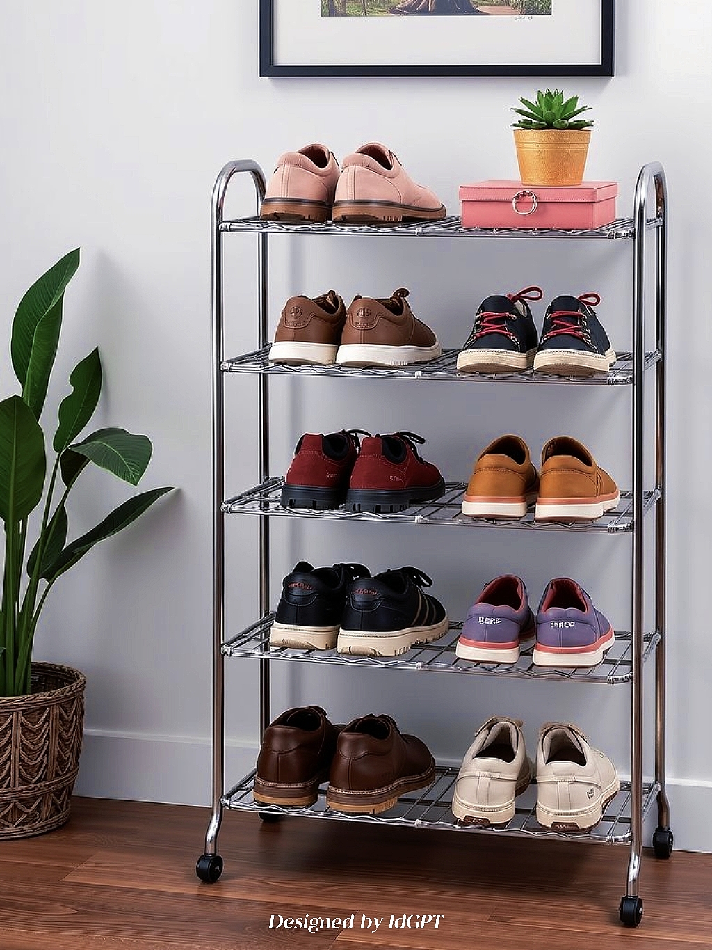 AIGC, AI, Furniture Home, Shoe Rack，