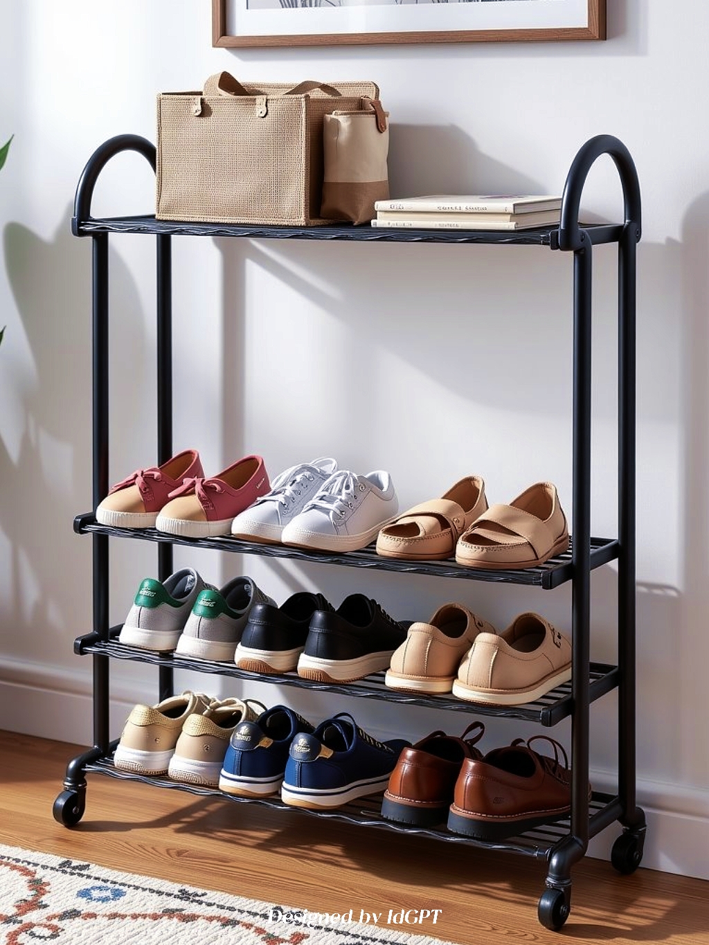 AIGC, AI, Furniture Home, Shoe Rack，