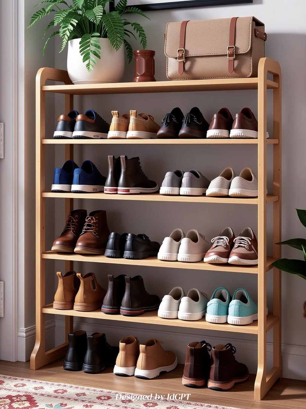 AIGC, AI, Furniture Home, Shoe Rack，