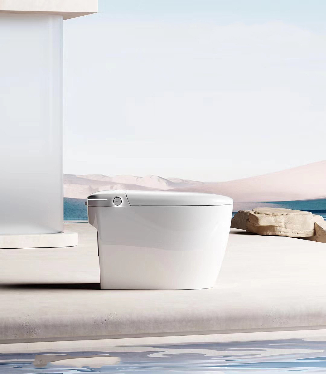 Intelligent toilet，Bathroom design，industrial design，product design，Creative toilet design，