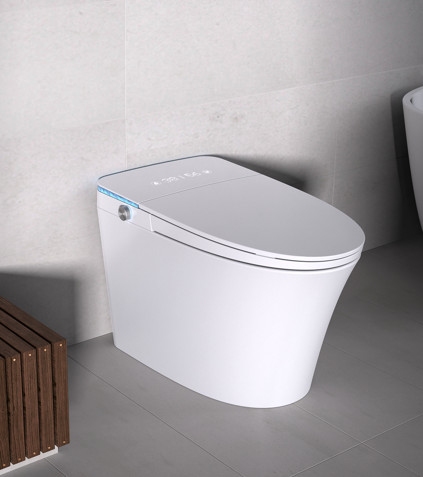 Intelligent toilet，Bathroom design，industrial design，product design，Creative toilet design，