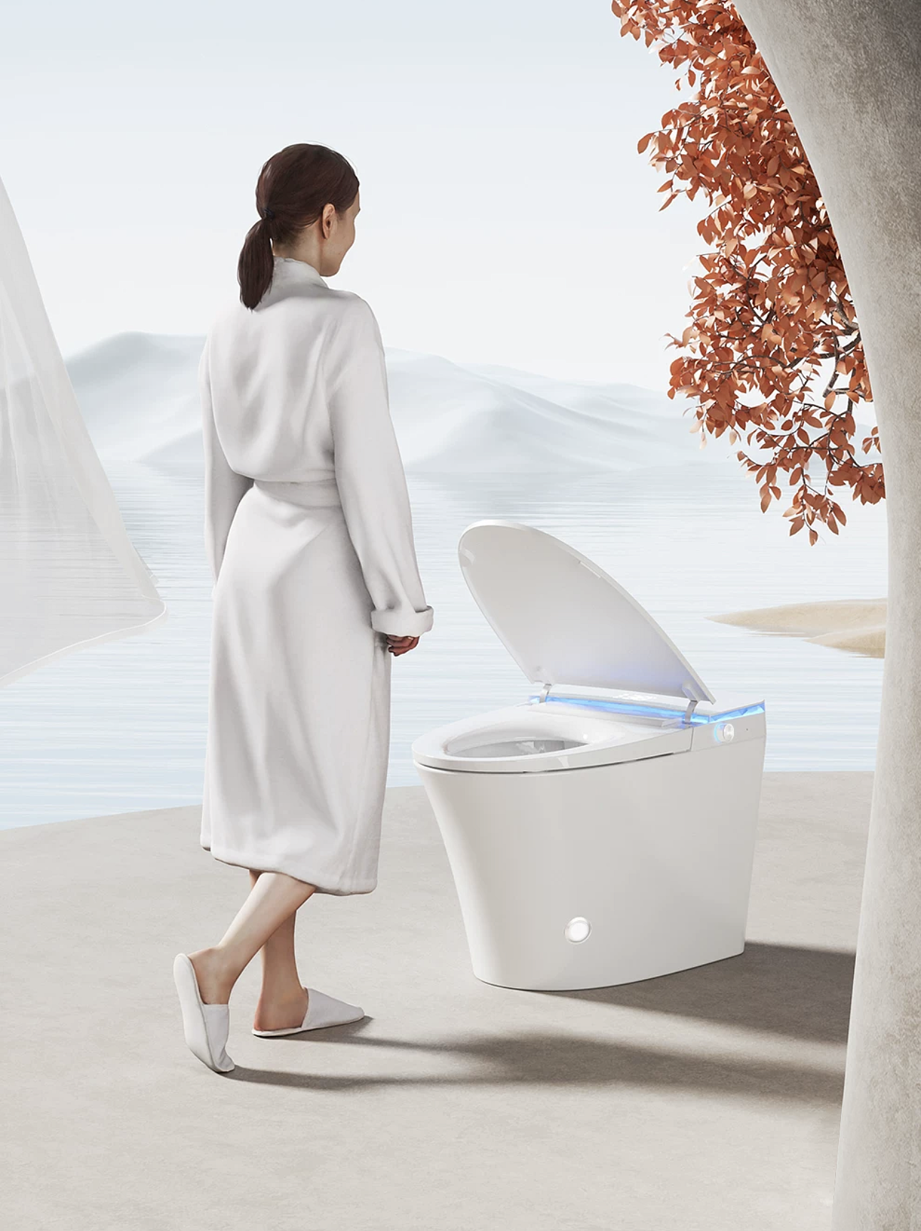 Intelligent toilet，Bathroom design，industrial design，product design，Creative toilet design，