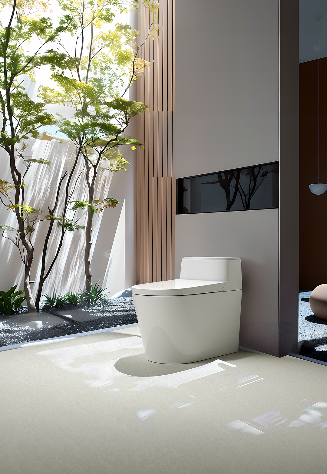 Intelligent toilet，Bathroom design，industrial design，product design，Creative toilet design，