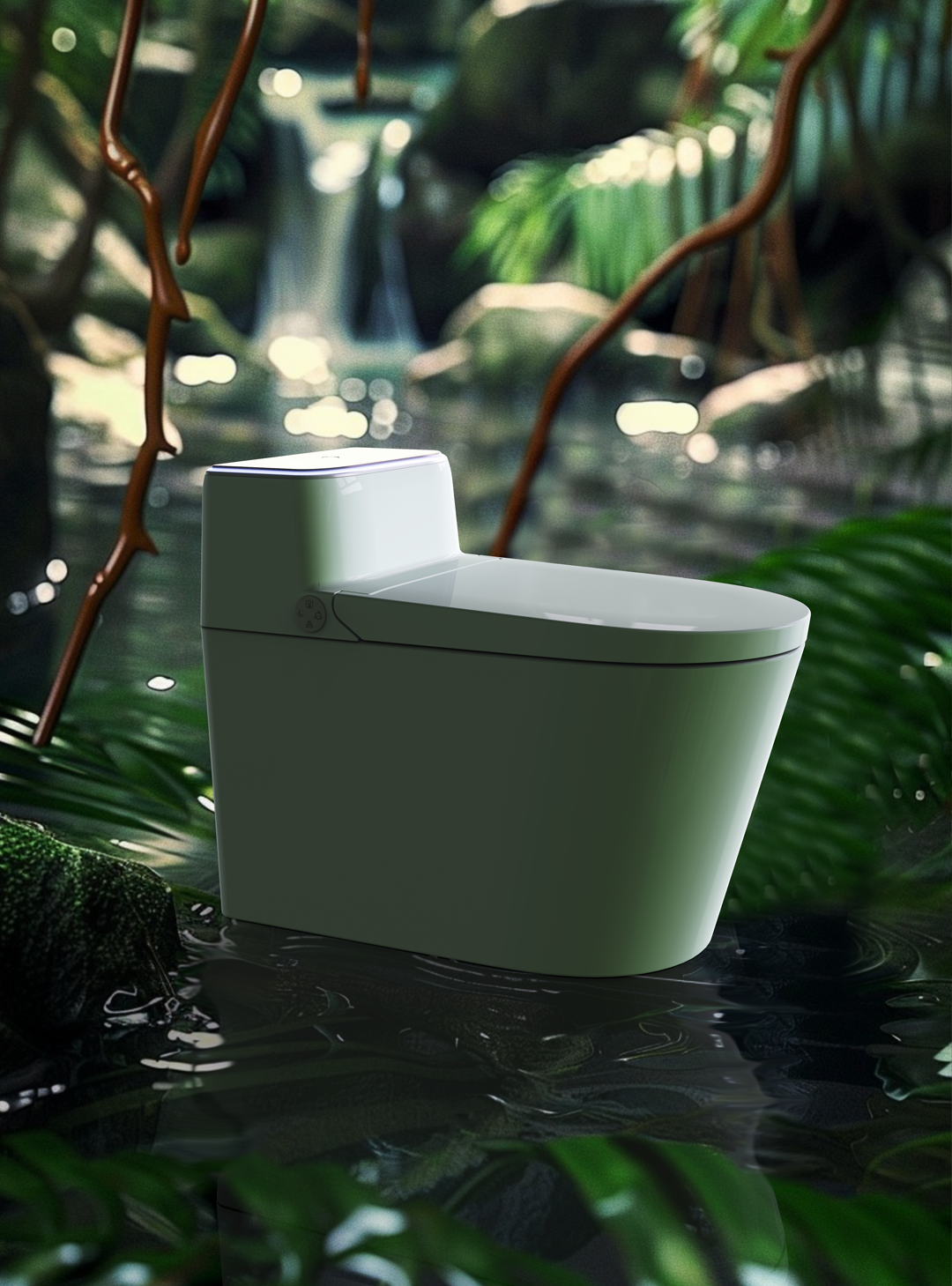 Intelligent toilet，Bathroom design，industrial design，product design，Creative toilet design，