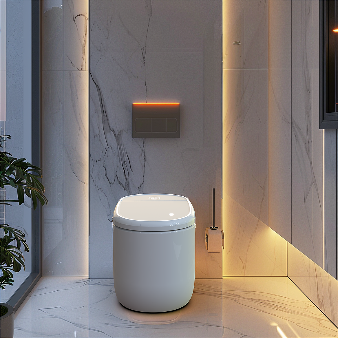 Intelligent toilet，Bathroom design，industrial design，product design，Creative toilet design，