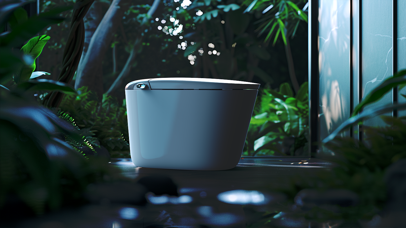 Intelligent toilet，Bathroom design，industrial design，product design，Creative toilet design，