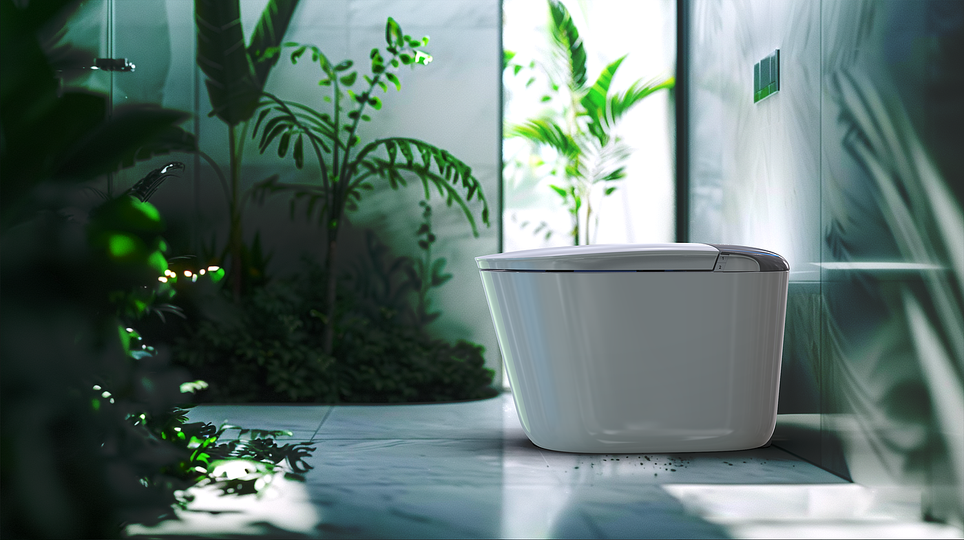 Intelligent toilet，Bathroom design，industrial design，product design，Creative toilet design，