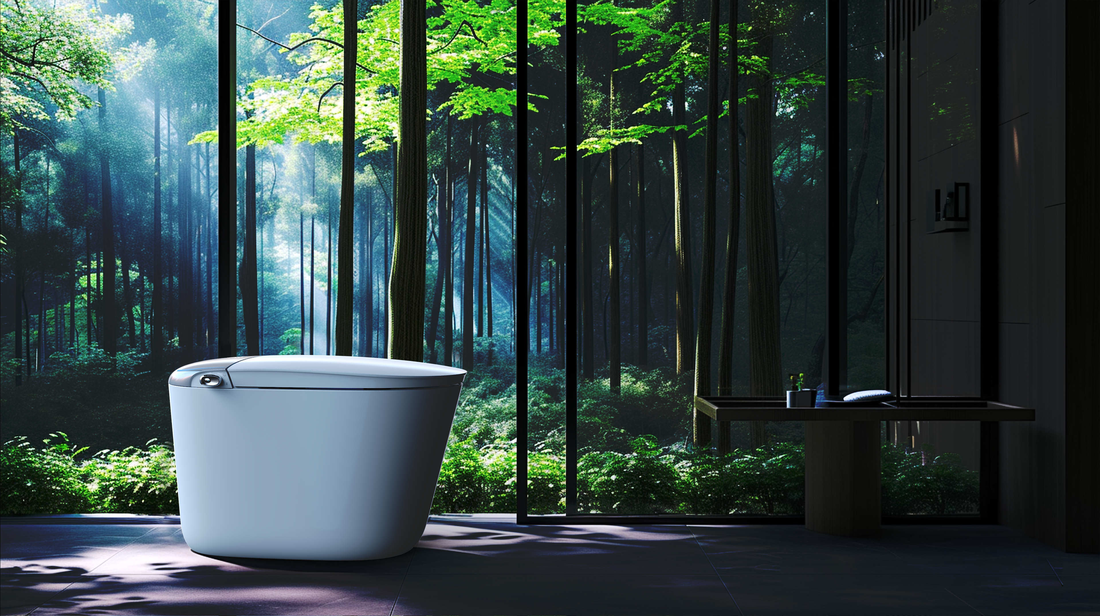 Intelligent toilet，Bathroom design，industrial design，product design，Creative toilet design，
