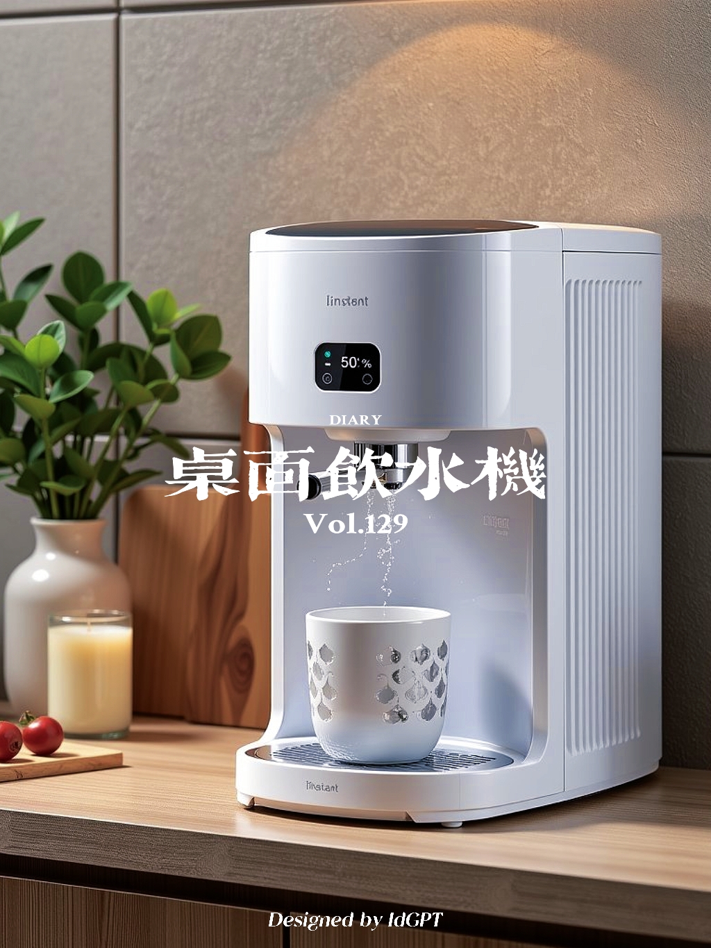 AIGC, AI, home appliances, desktop water dispenser，
