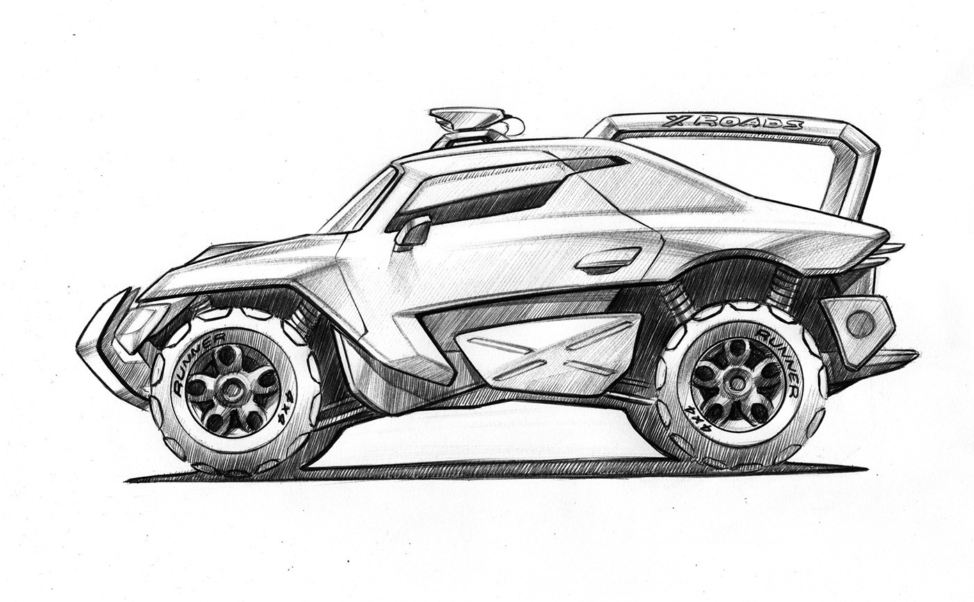 industrial design，automobile，Hand drawn，traffic，manuscript，