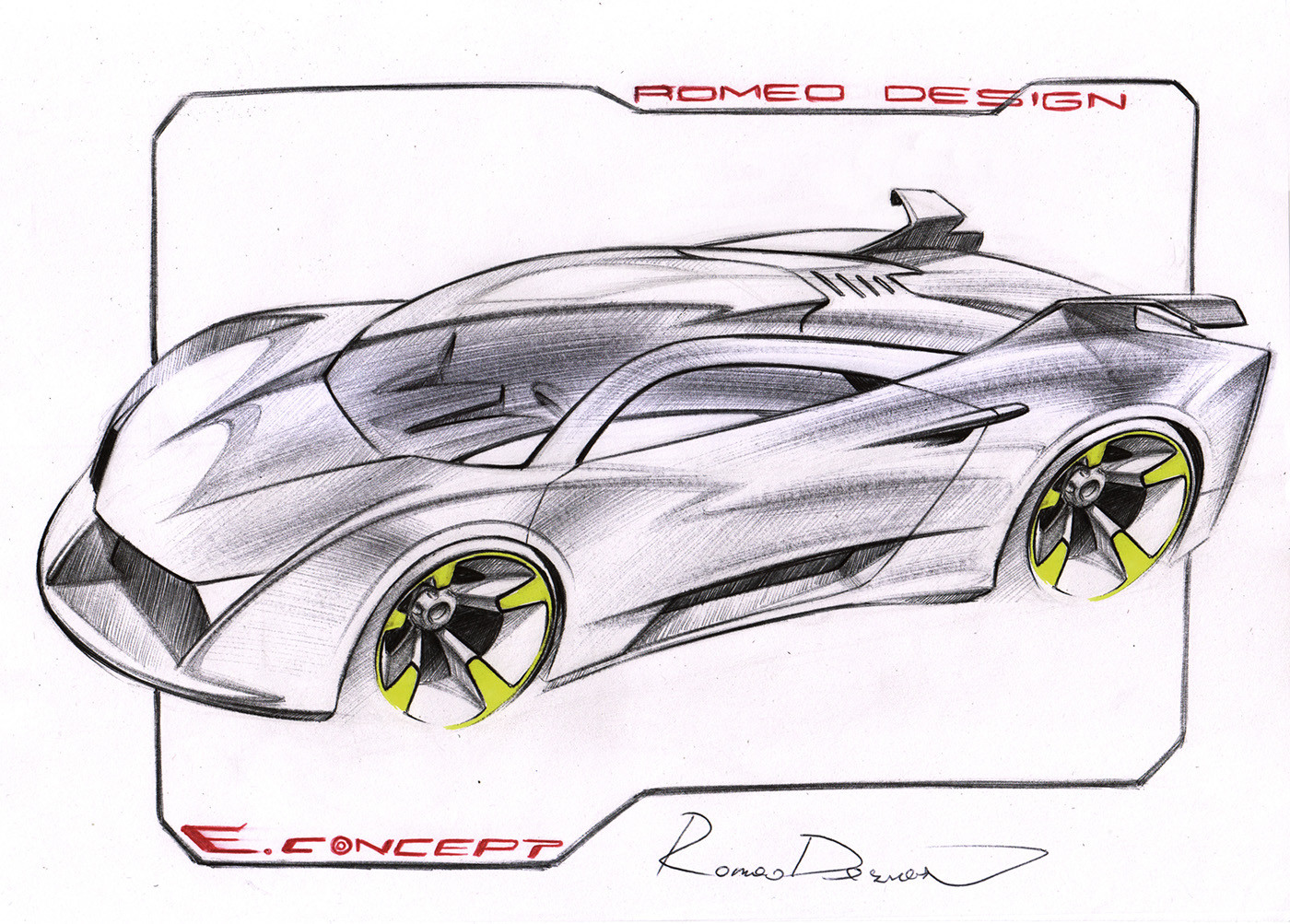 industrial design，automobile，Hand drawn，traffic，manuscript，