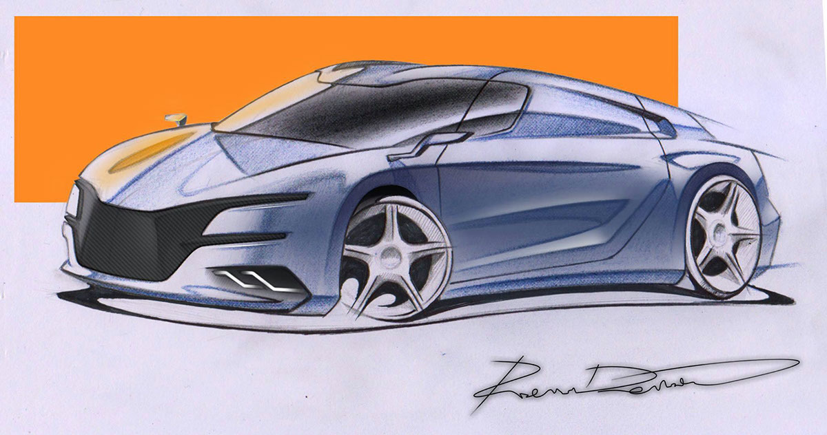 industrial design，automobile，Hand drawn，traffic，manuscript，