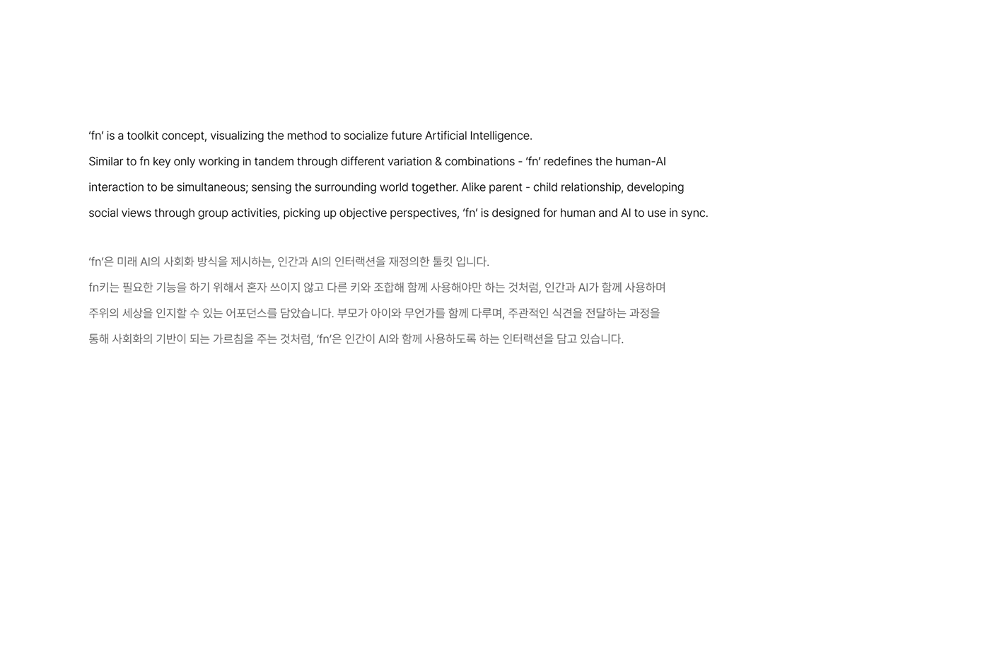 Fn，tool kit，conceptual design，Interaction design，